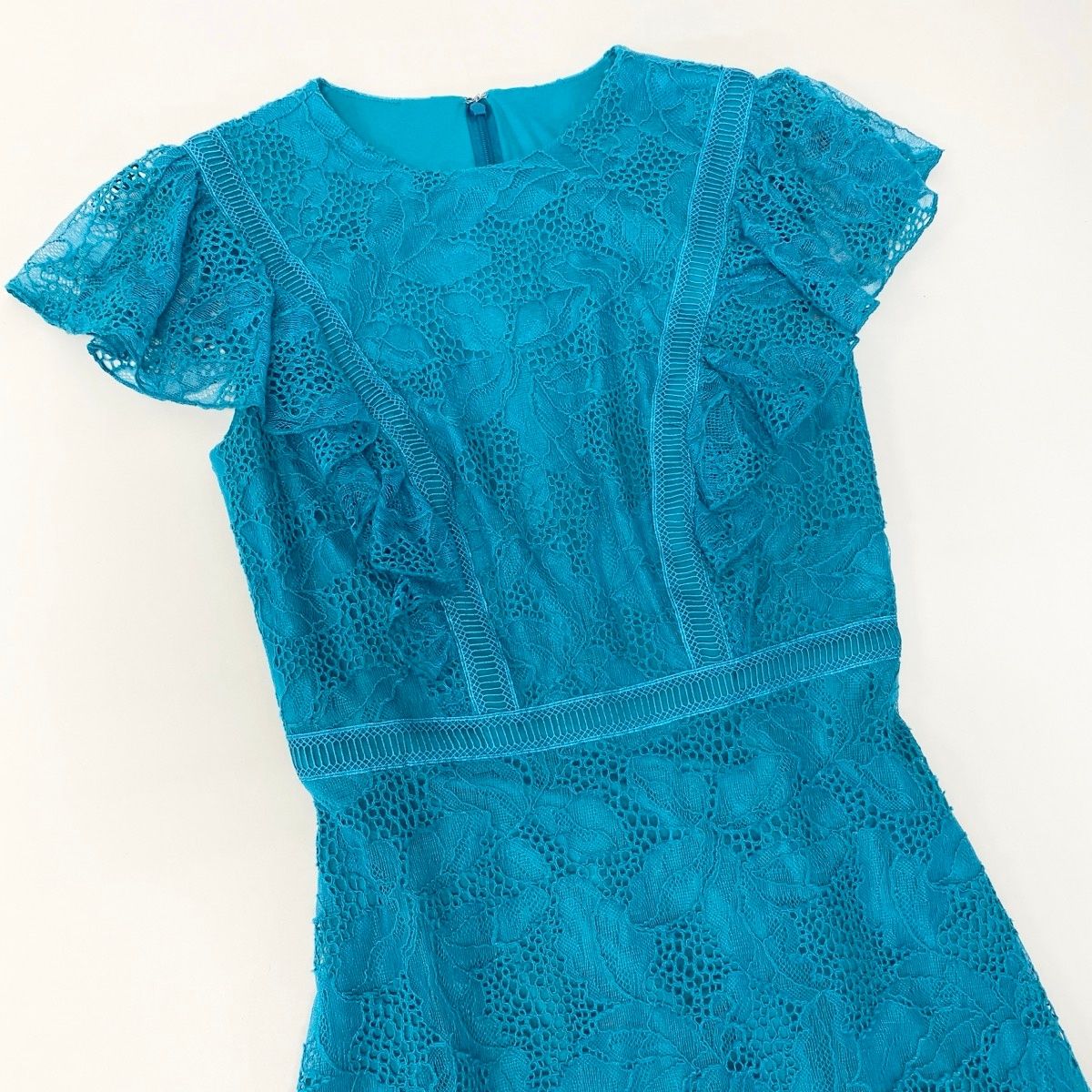 49g18 【美品】TADASHI SHOJI タダシショージ 総レースワンピース