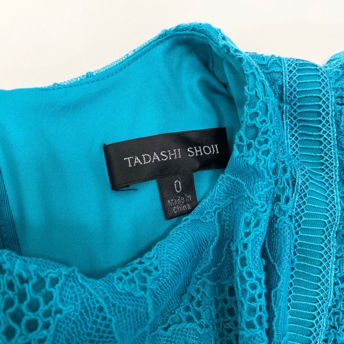 49g18 【美品】TADASHI SHOJI タダシショージ 総レースワンピース