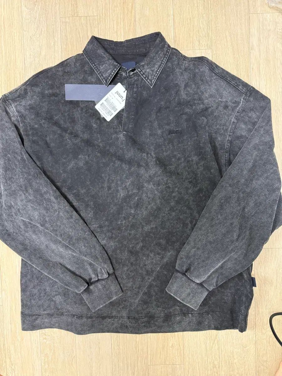 新品 Juun.J 25SS ダイング ロングスリーブ ブラック M