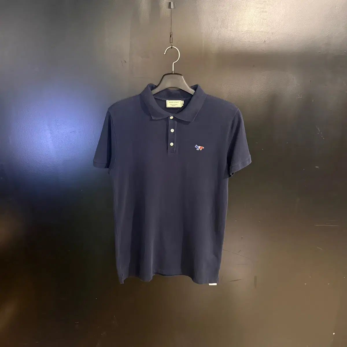 メゾンキツネ スリーボタン 半袖 カラーTシャツ