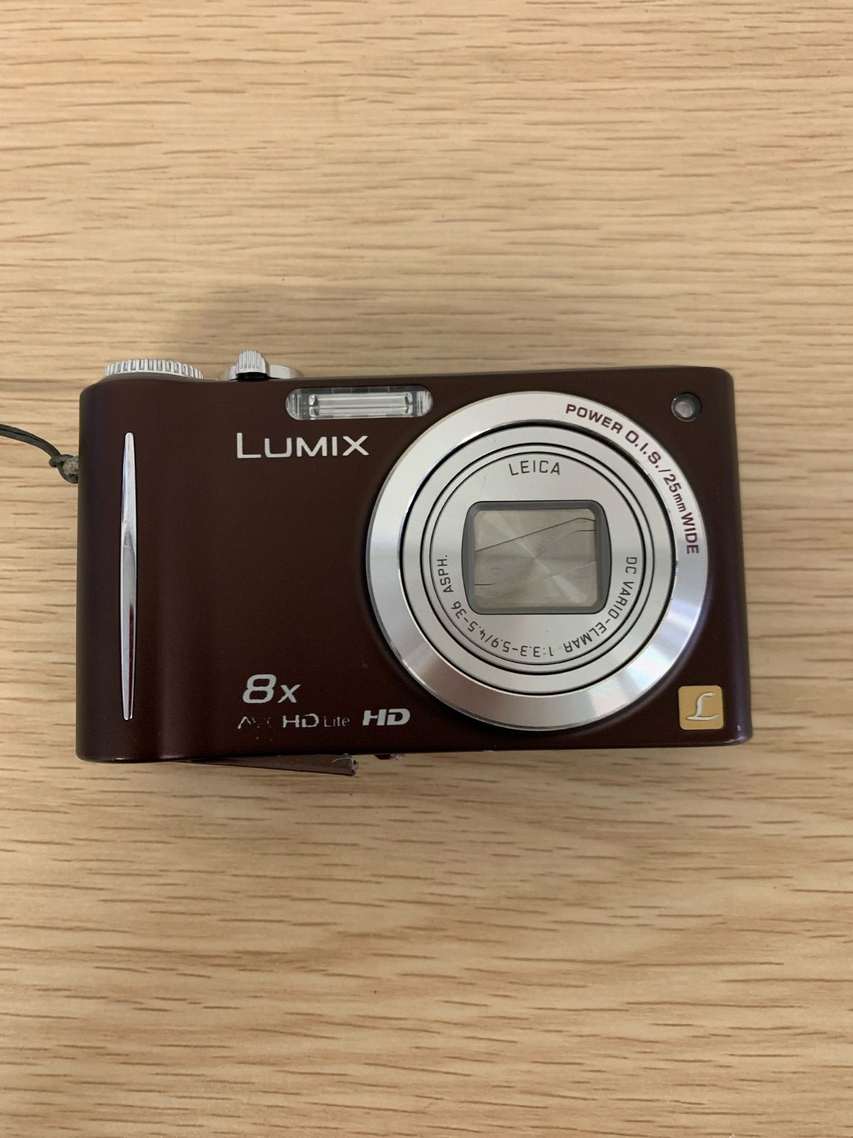 蓋の破損あり・通電動作未確認】Panasonic LUMIX DMC-ZX3 ブラウン
