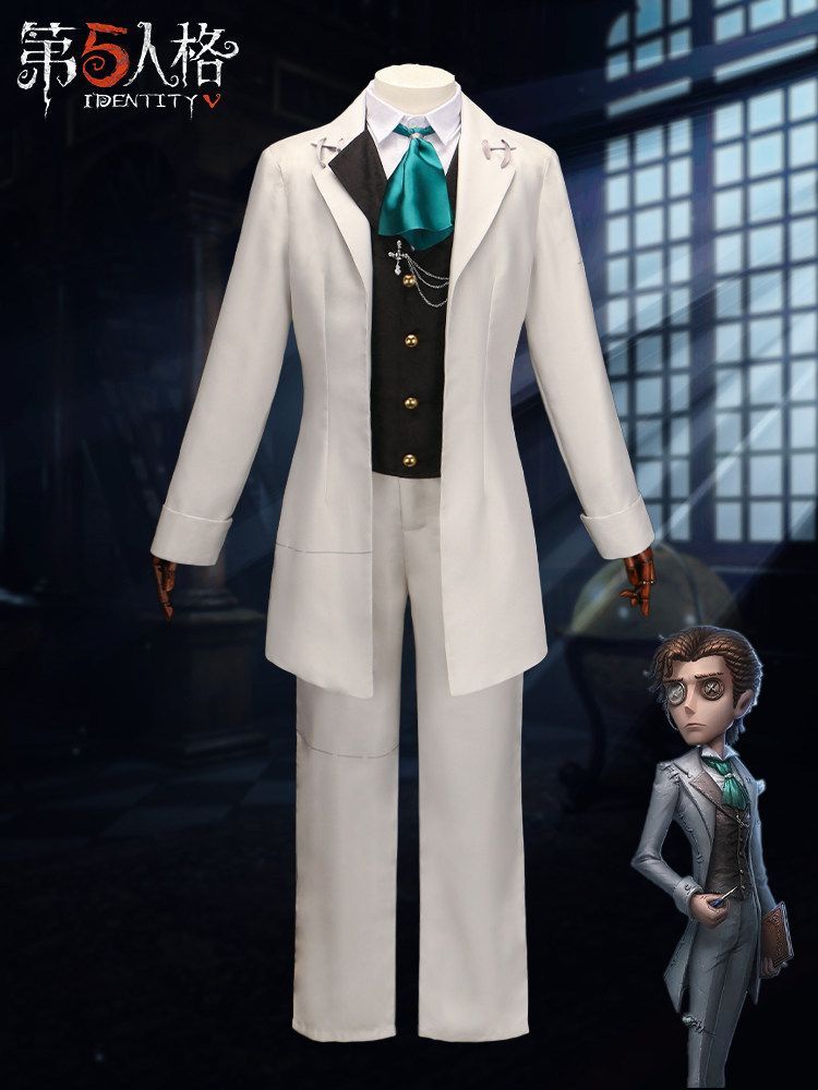 新品未使用 第五人格 Identity V 小説家 オルフェウス 初期スキン コスプレ衣装 原皮 コスプレ衣装 5点フルセット S～2XL