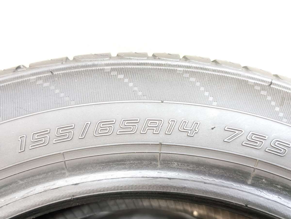 155/65R14 ダンロップ エナセーブ EC204 中古タイヤ サマータイヤ 4本 