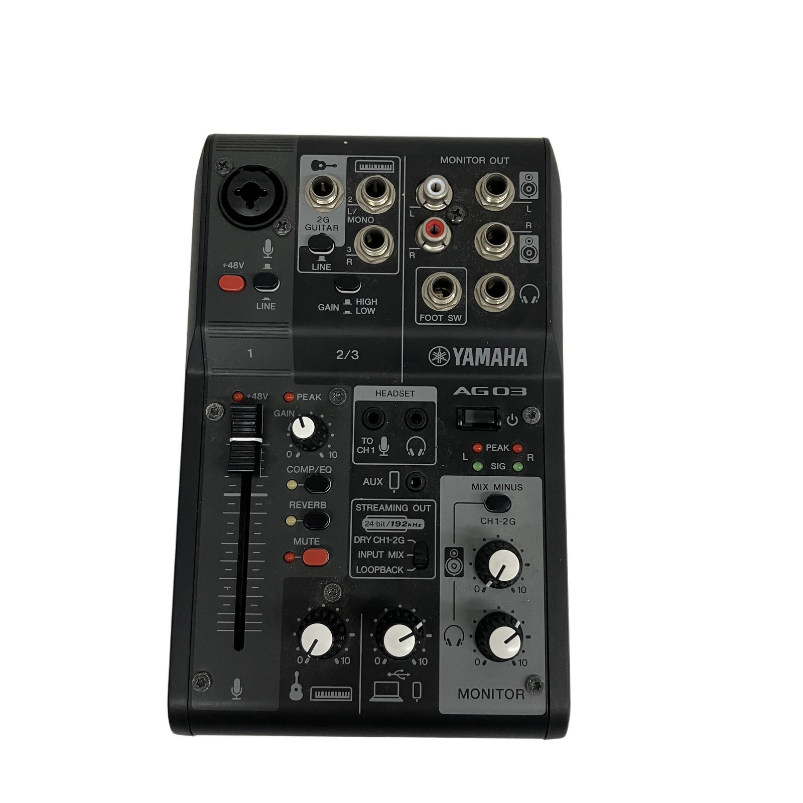【新品未使用】YAMAHA AG03MK2 ブラック【超メルカリ市期間中のみ】 YAMAHA AG03MK2 ヤマハ ライブストリーミングミキサー 2023年製 音響