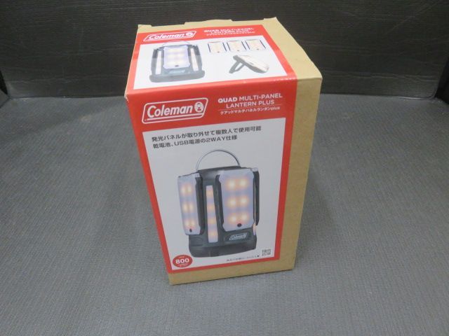 未使用 Coleman コールマン QUAD MULTI-PANEL LANTERN PLUS クアッド