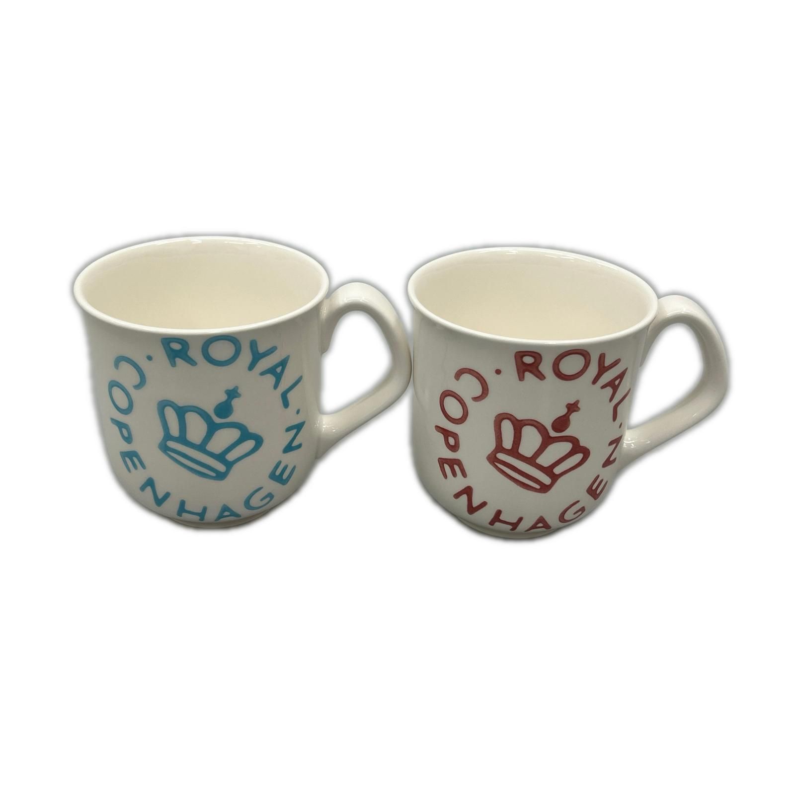 ROYAL COPENHAGEN ロイヤル・コペンハーゲン マグカップセット2個 ロゴ