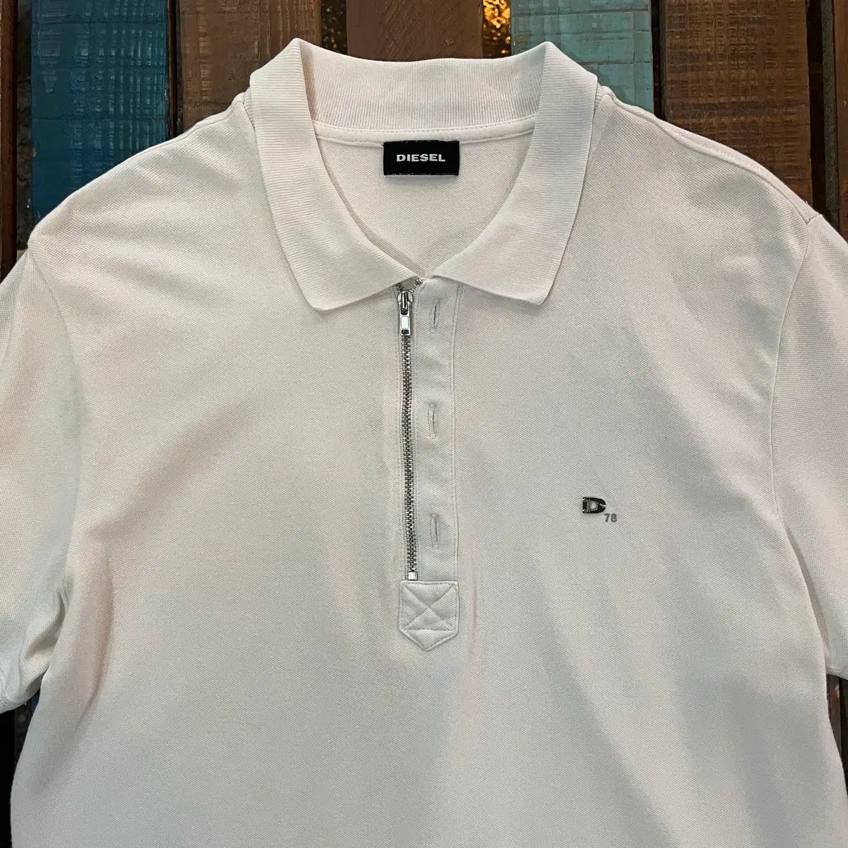 ヴィンテージ DIESEL ディーゼル ジップアップ ポロ カラーTシャツ 日本 ヴィンテージ