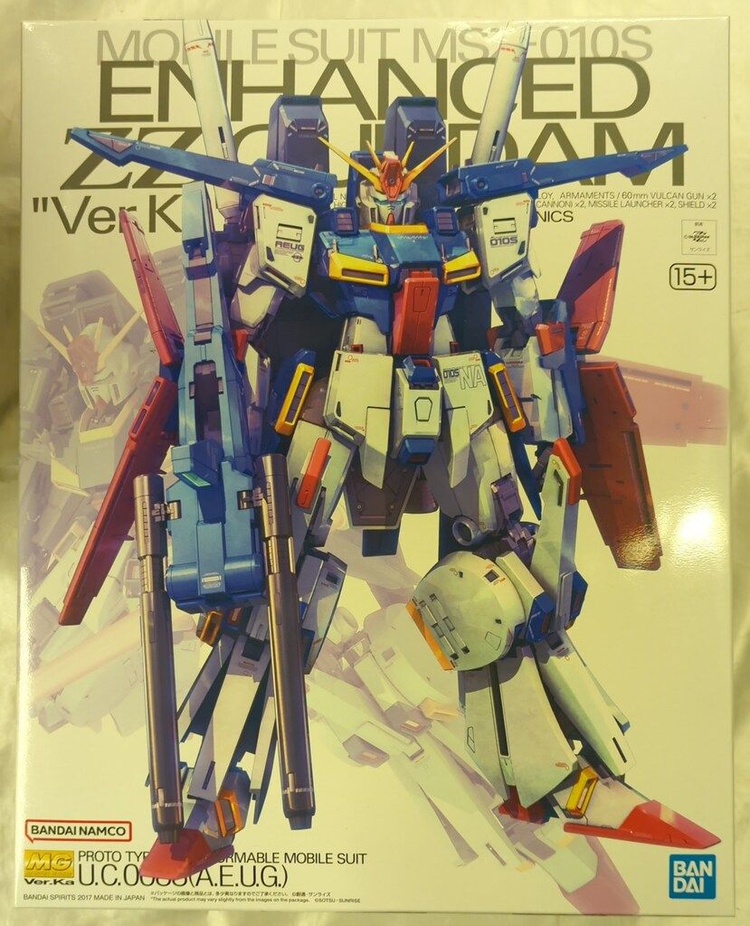 BANDAISPIRITS MG 1/100 バンダイナムコ版 強化型ダブルゼータガンダム Ver.Ka/15+表記