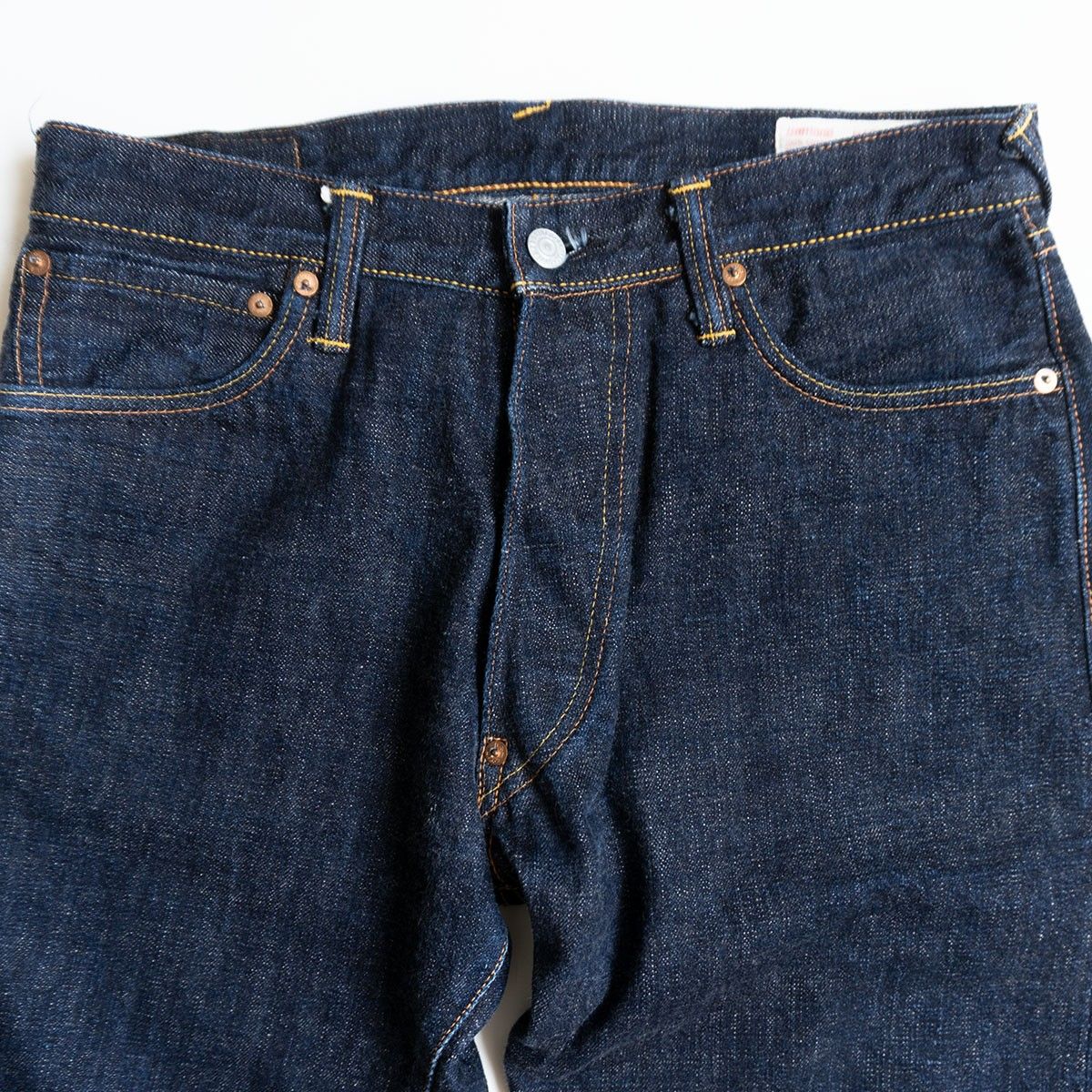 ストレートデニム【美品/濃紺】EVISU 【カモメ ペイント デニムパンツ 