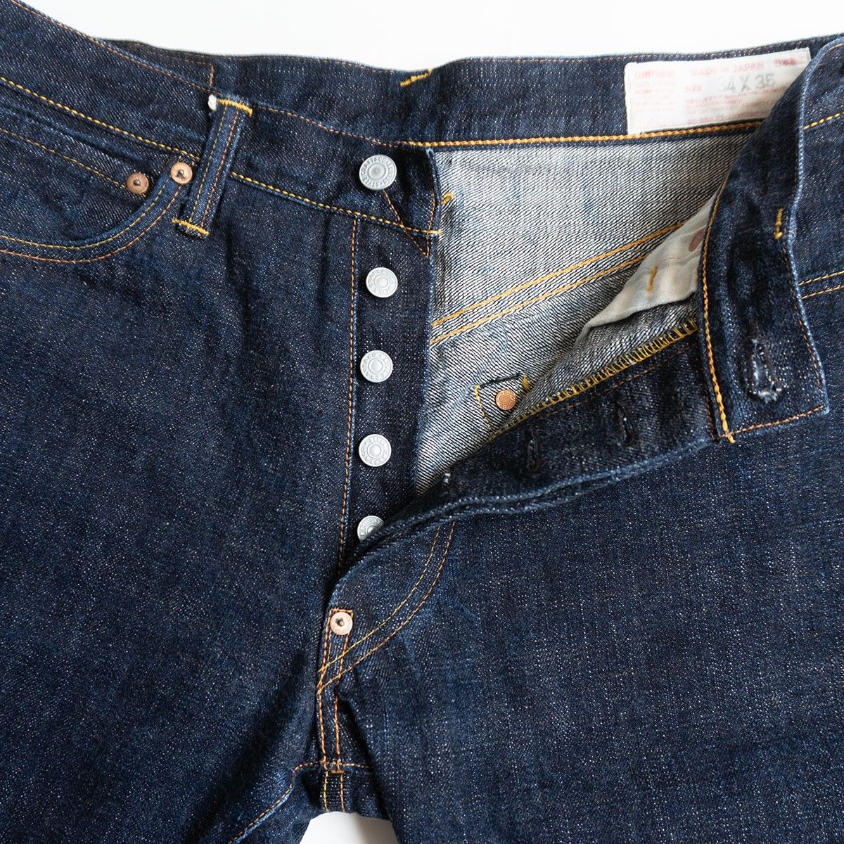 美品/濃紺】EVISU 【カモメ ペイント デニムパンツ】34×35 エビス