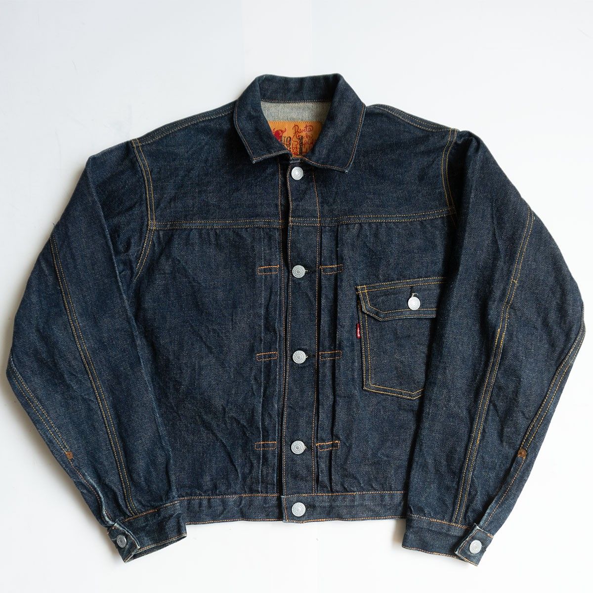 美品/濃紺】EVISU 【1506/初期/水牛パッチ/1ST デニムジャケット】40