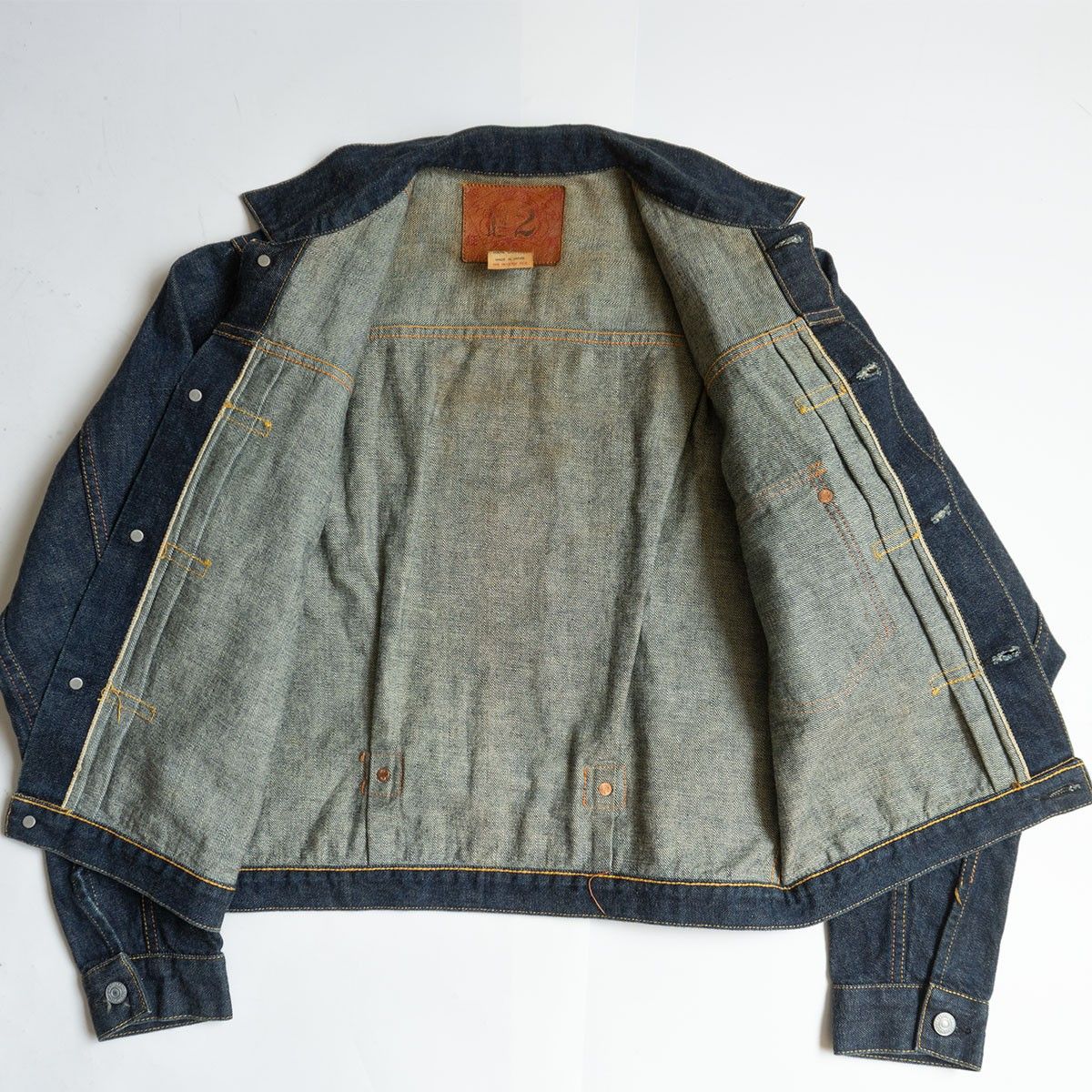 EVISU エヴィス1506F初期パッチヴィンテージデニムジャケット　38-40 美品/濃紺】EVISU 【1506/1ST デニムジャケット】40 エヴィス Gジャン