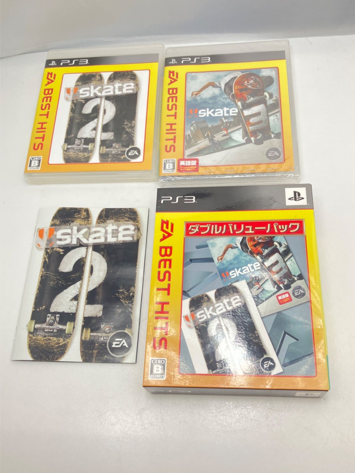 ☆ SONY PS3 スケｰト2(日本語版)+スケｰト3(英語版) ゲームソフト 元箱