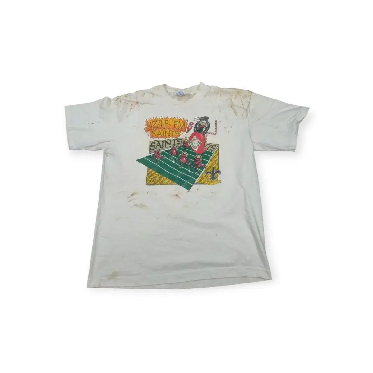 タバスコ Tシャツ ディストレスド