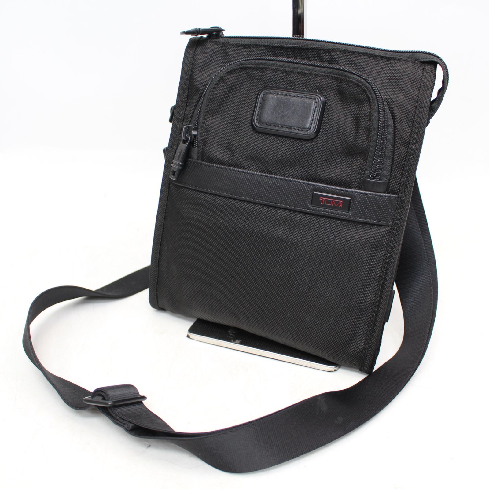 312)TUMI トゥミ ショルダーバッグ メンズ 022110D2 POCKET BAG SMALL バリスティックナイロン ナパレザー 牛革