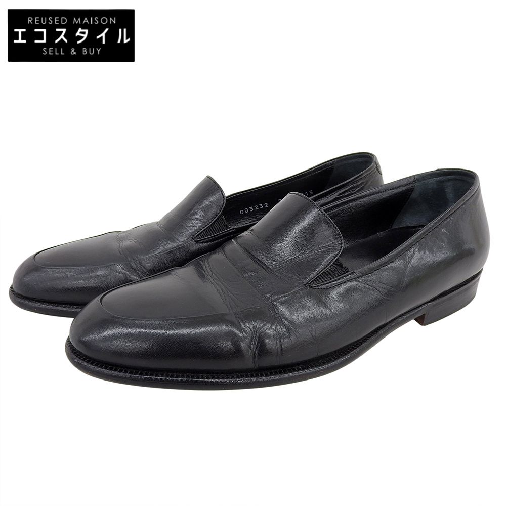 COLE HAAN　コールハーン　Bragano レザー スリッポン シューズ メンズ ブラック 7 1/2　7.5 10,340円