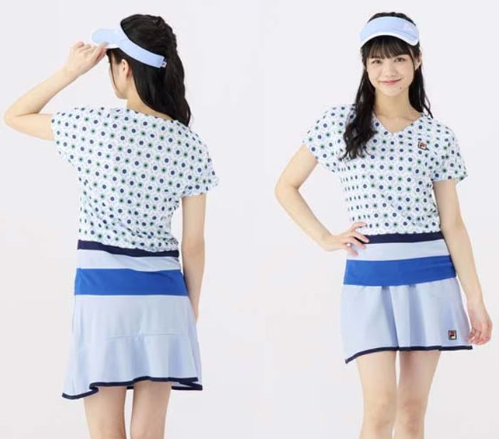 FILA ゲームシャツ ＆スカートM フィラ】FILA VL2421（ﾚﾃﾞｨｽ）ゲームシャツ 2022春夏ウェア - メルカリ