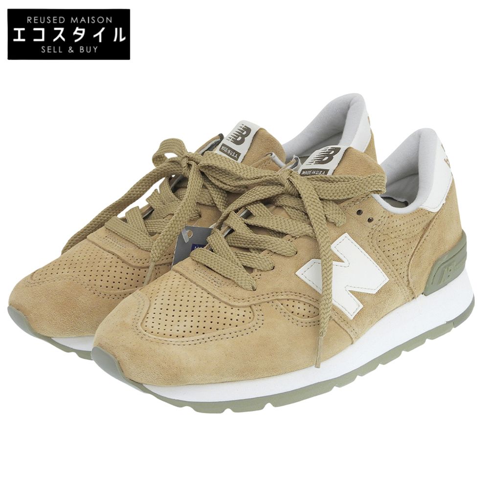 NEW BALANCE　ニューバランス　新品同様 USA製 ローカットスニーカー シューズ メンズ ベージュ 8 1/2D M990CER　8 1/2D 27,391円