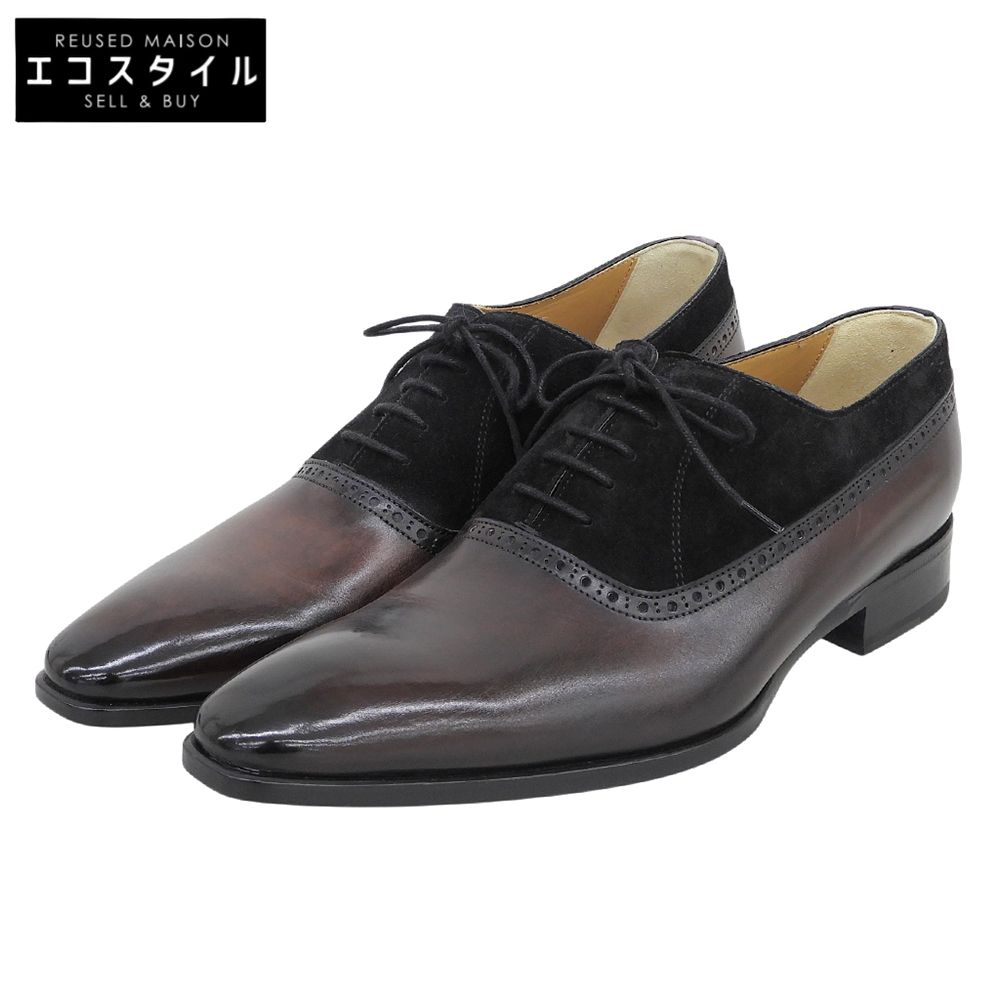 FRANCESCO BENIGNO　フランチェスコベニーニョ　新品同様 スエード×レザー切替 シューズ メンズ ボルドー 7　7 27,391円