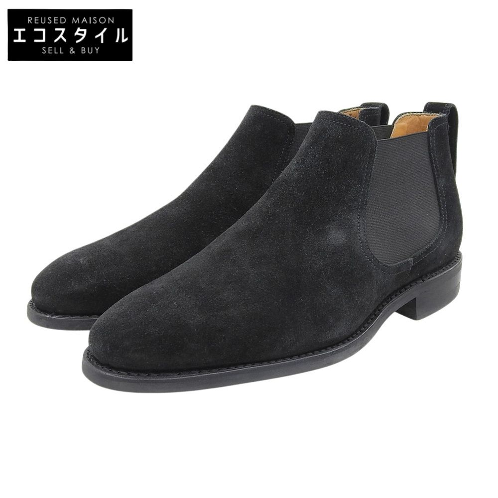 Berwick　バーウィック　美品 サイドゴアシューズ メンズ スエード ブラック 6 548GODABK　6 20,790円