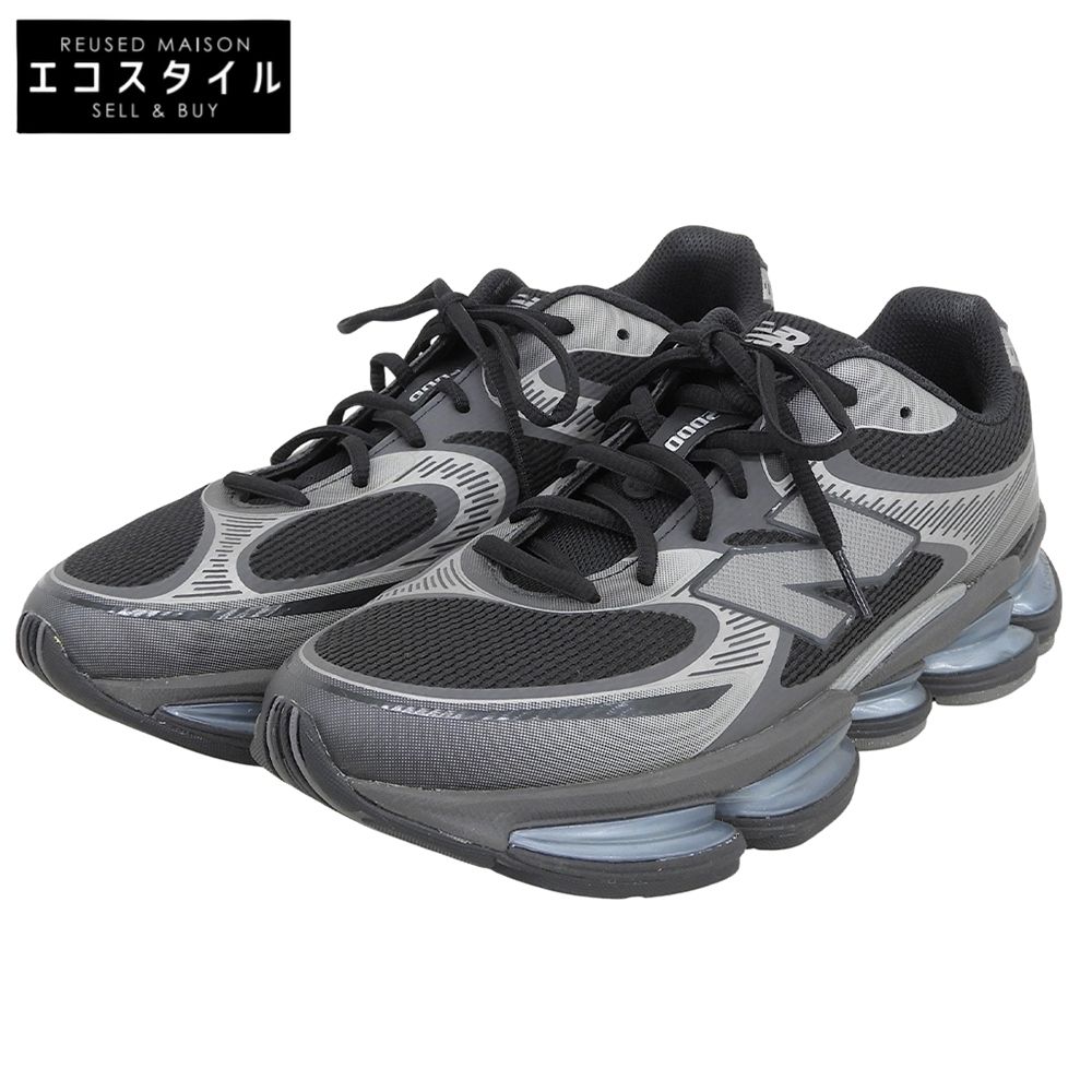 NEW BALANCE　ニューバランス　美品 BLACK SILVER ABZORB シューズ メンズ ブラック 27cm U2000EA　27