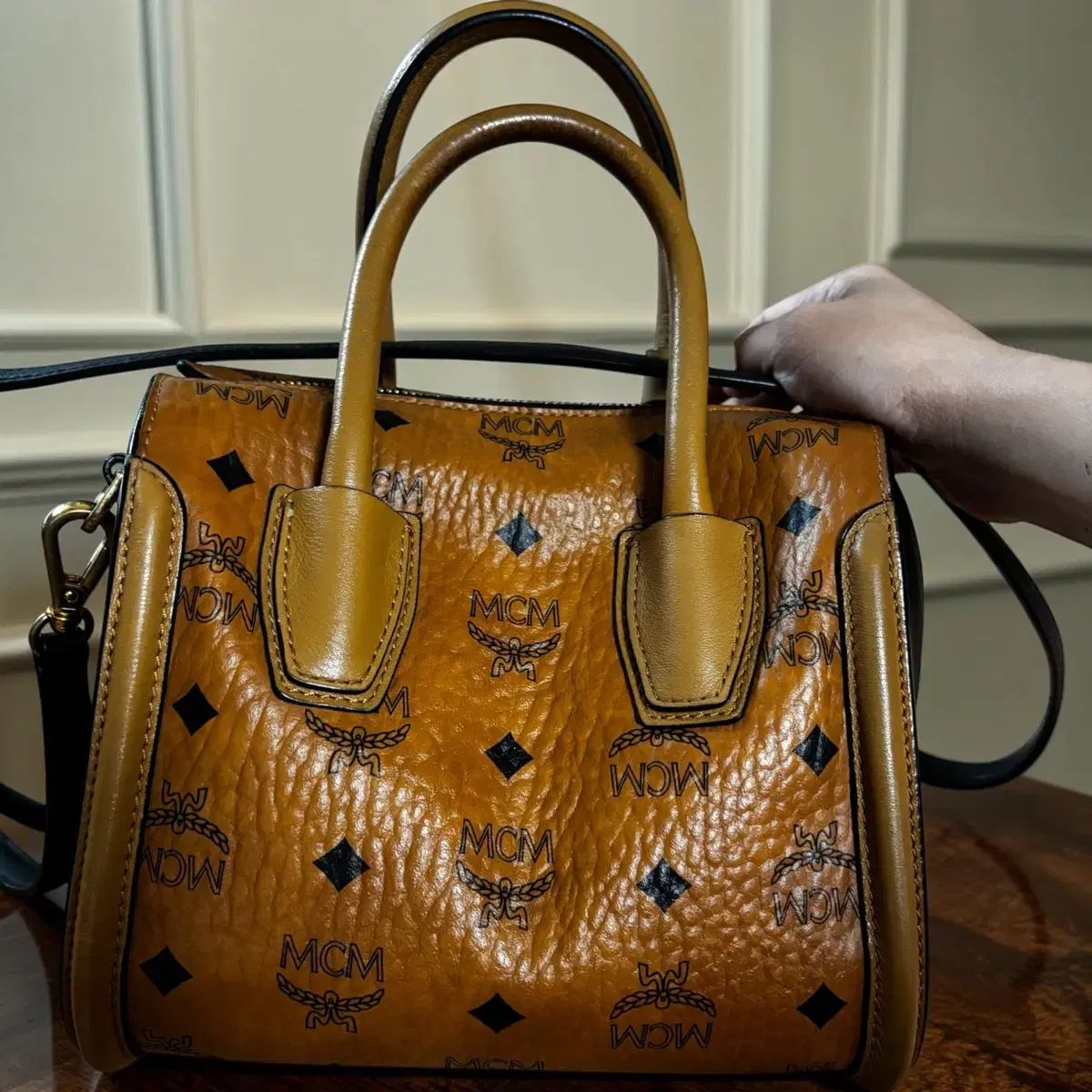 MCM バッグ トートバッグ ショルダーバッグ ブラウン