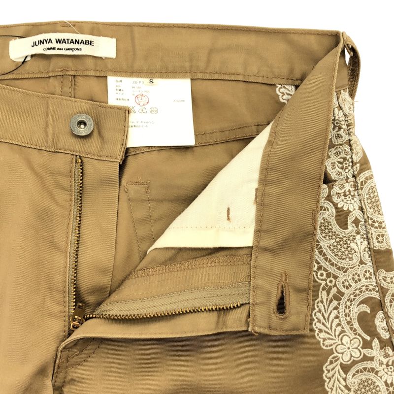 中古】JUNYA WATANABE COMME des GARCONS サイドレース刺繍コットン