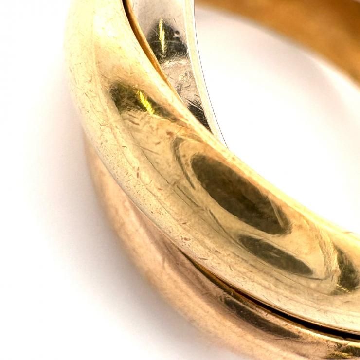 CARTIER K18 トリニティ リング クラシック MM #50 10号 指輪 鑑定済み