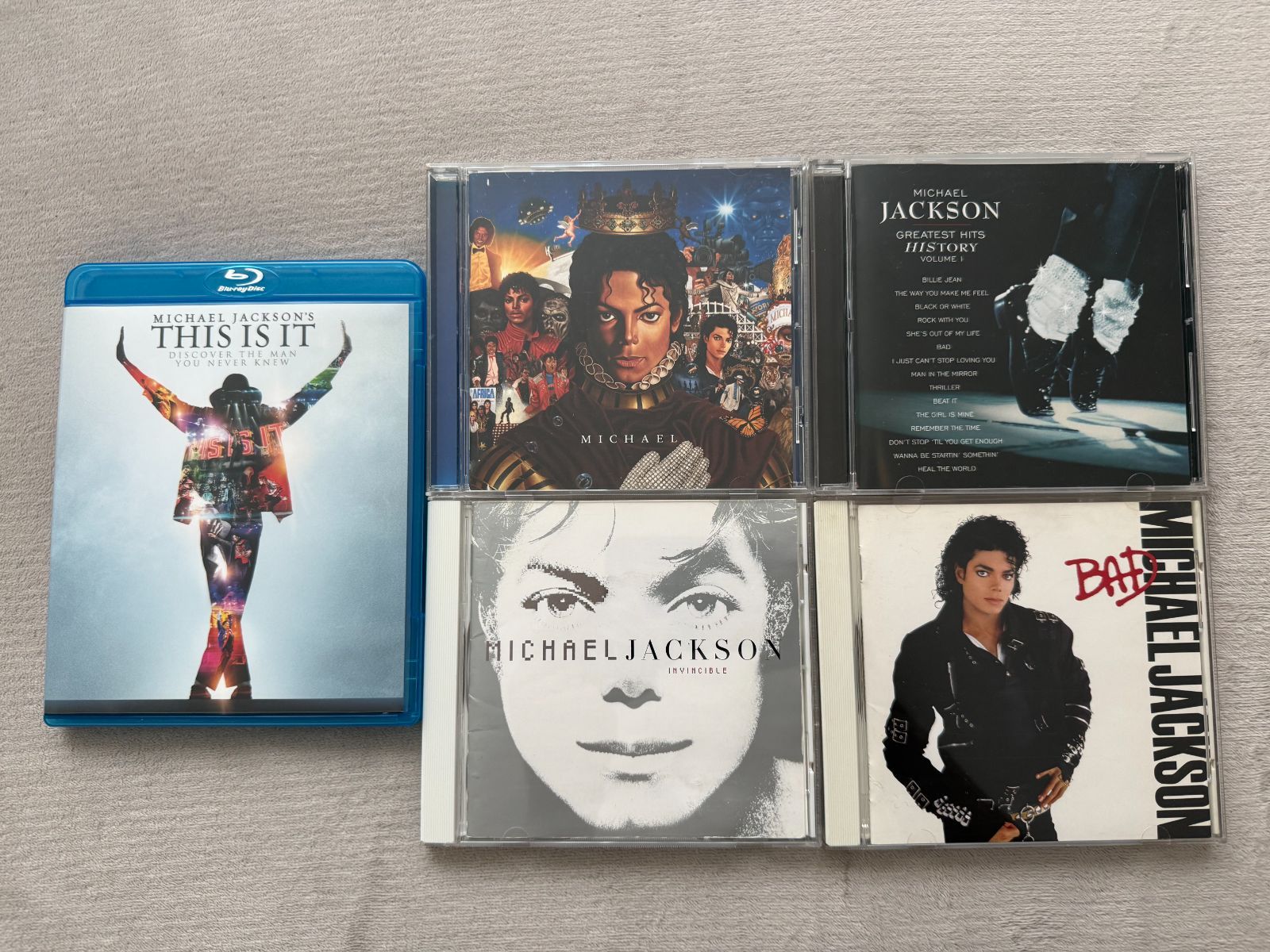 豪華5点セット】マイケル・ジャクソン 名盤CD4枚＆THIS IS IT