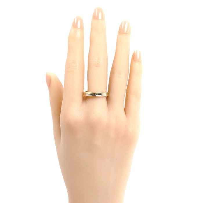 カルティエ　ヴァンドーム　ルイ　スリーカラーリング51 K18 YGWGPG CARTIER カルティエ K18YG/PG/WG ヴァンドーム ルイ スリーカラー