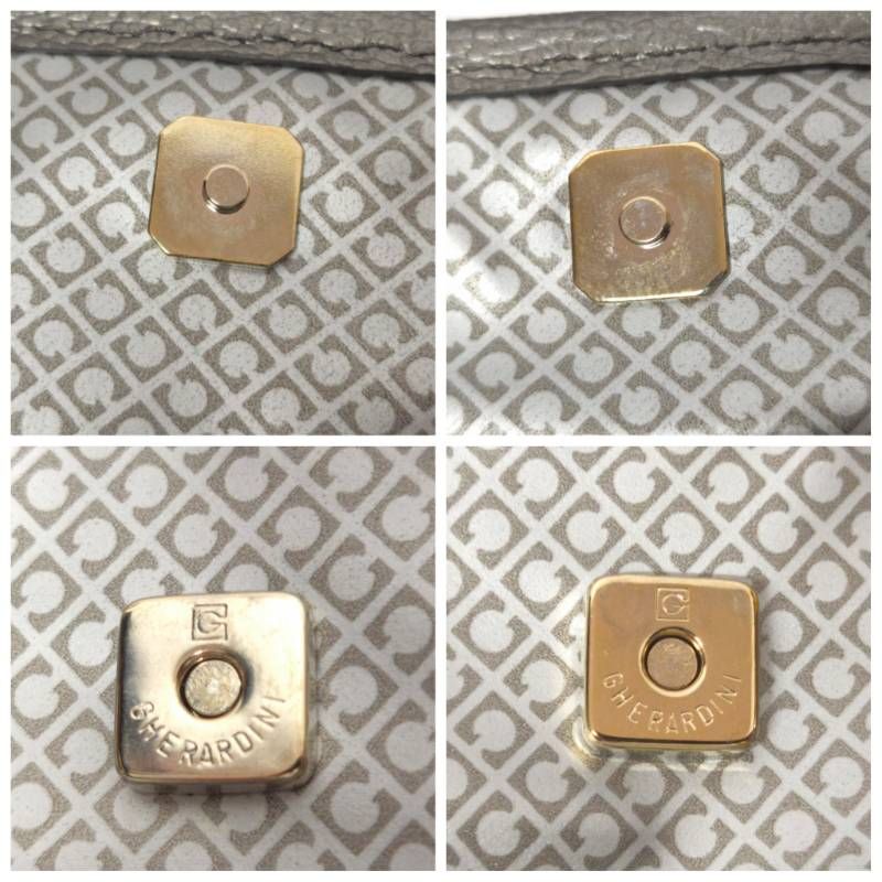 GHERARDINI ゲラルディーニ SOFTY GH0202 トートバッグ グレー系 タグ