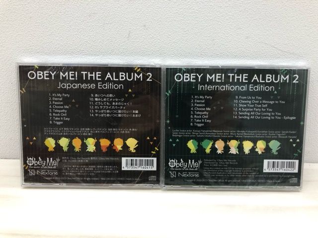 Obey Me! THE ALBUM2 International Edition Japanese Edition CD 2枚
