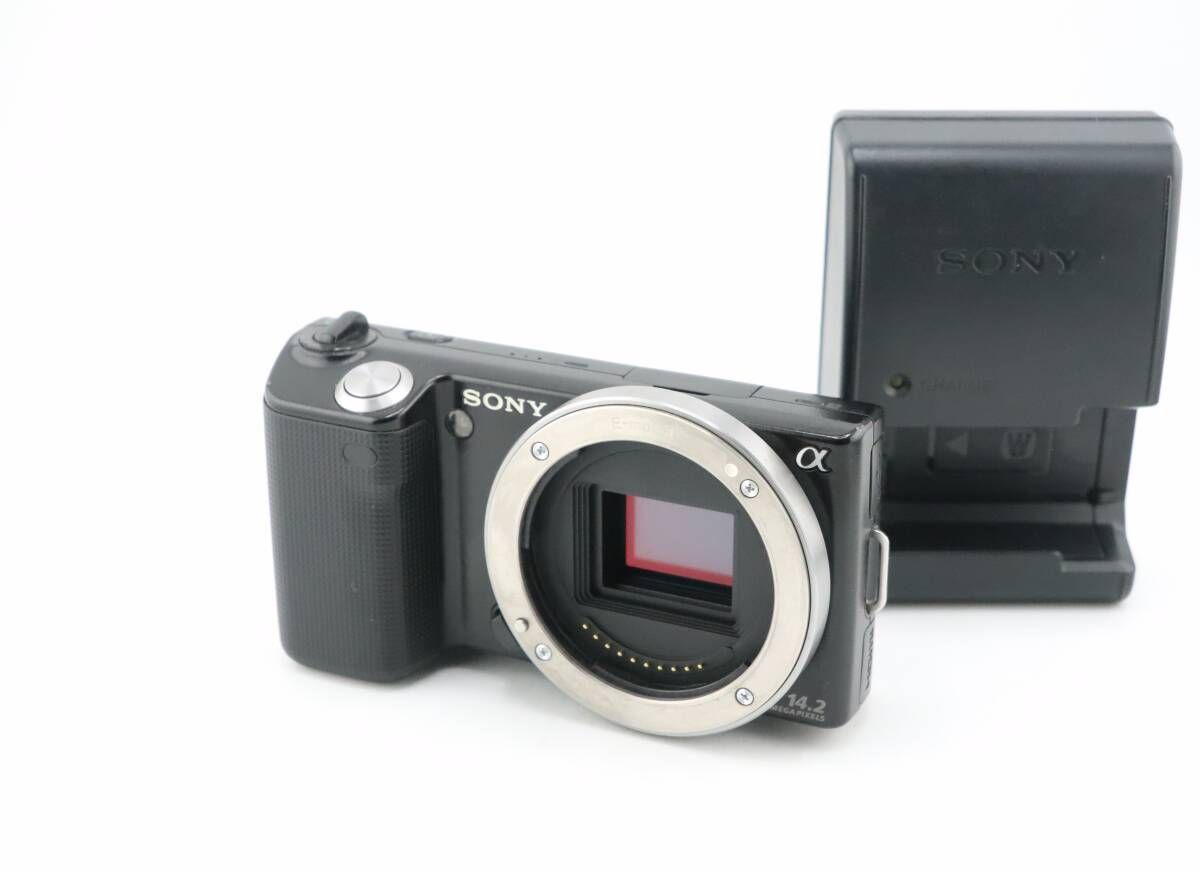 ★良品★ソニー α SONY NEX-5 ボディ ブラック 充電器付★　W0768＃5351