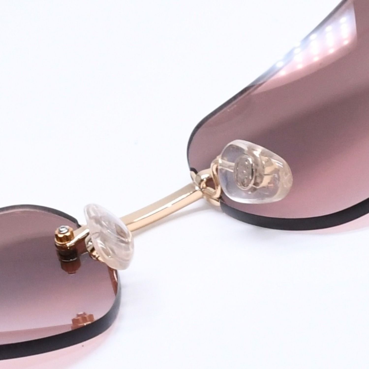 極美品 CHANEL シャネル リムレス サングラス アイウェア 4068 c.125