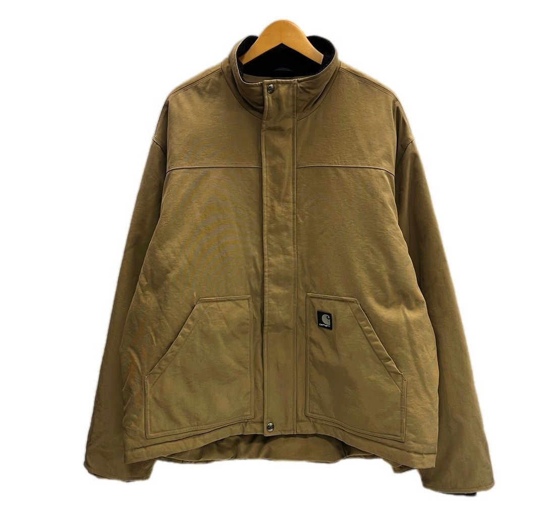 カーハート Carhartt Nylon Fleece-Lined Jacket ナイロンフリースラインズジャケット 茶 J174 DKH XL ジャケット ベージュ LLサイズ 101MT-6579