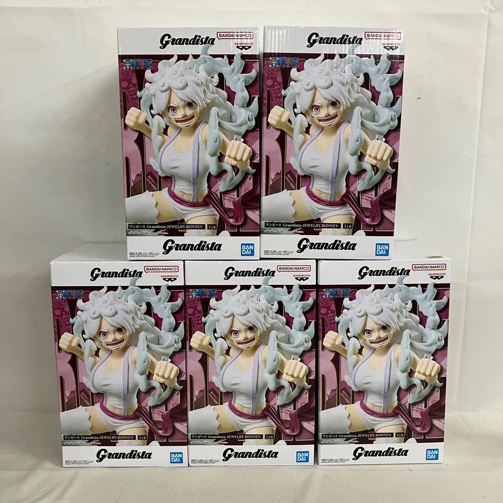 Grandista フィギュア各5体セット 金木研 ジュエリーボニー ベジット 未開封 ワンピース Grandista ジュエリー. ボニー フィギュア 5個