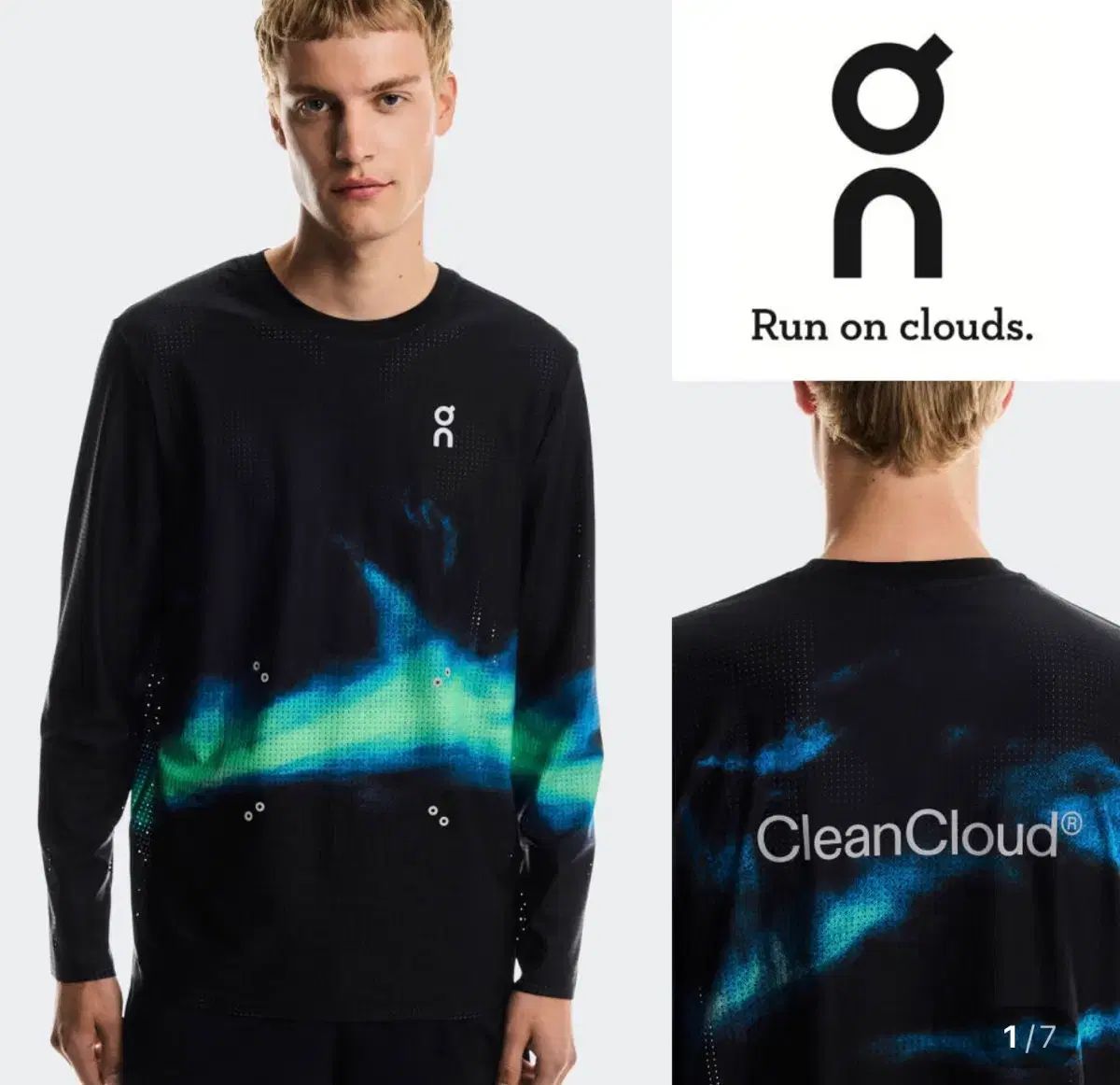 オンランニング FACE メッシュ ロング Tシャツ