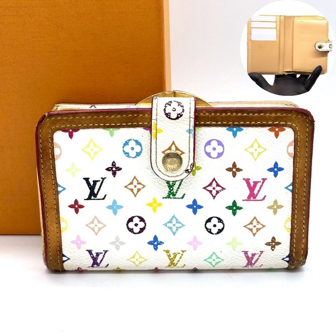 LOUIS VUITTON マルチカラーがま口 二つ折り財布 カラフルな個性が光る】 LOUIS VUITTON 二つ折り財布 モノグラム