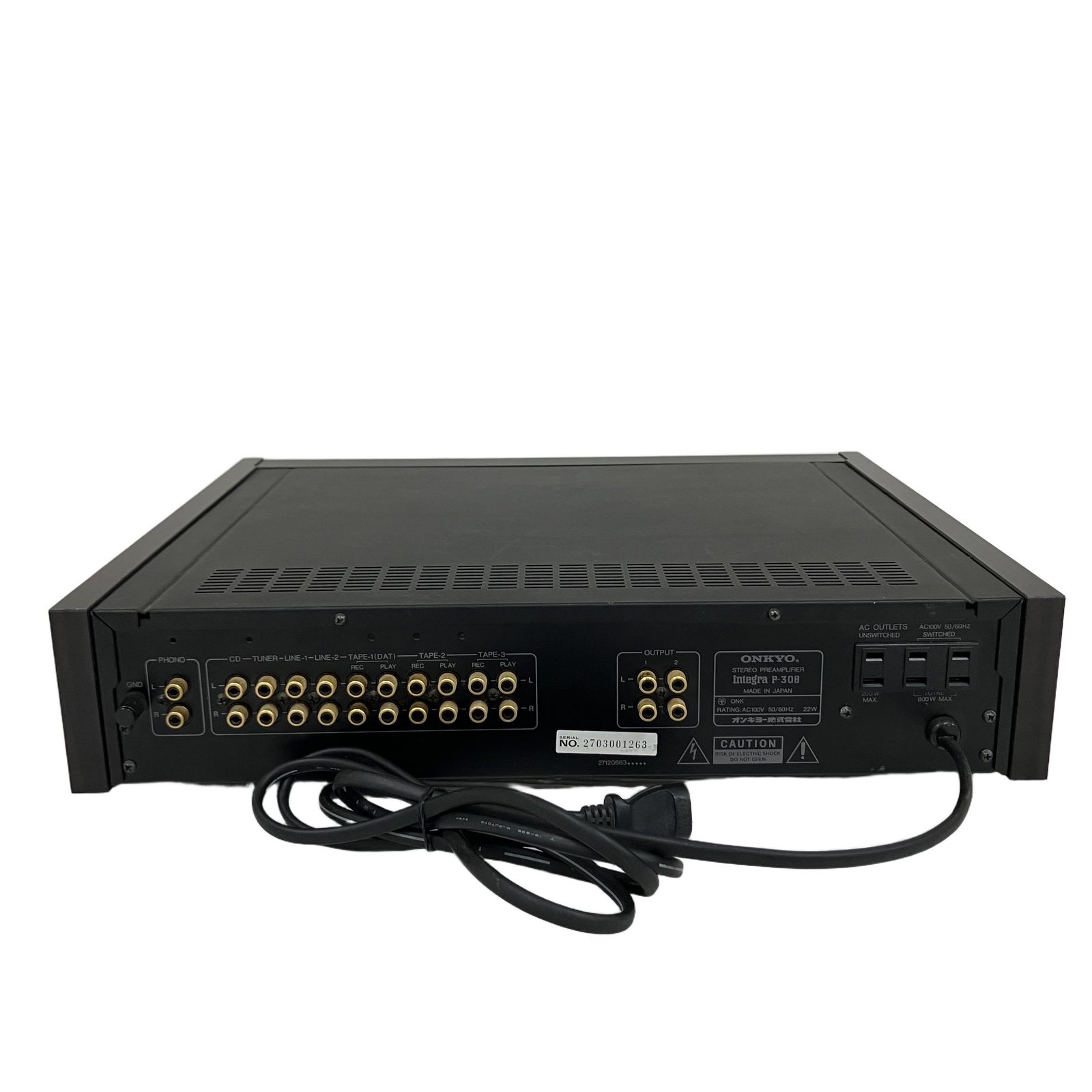 ONKYO Integra P-308 コントロールアンプ 音響機材 中古 O11455297