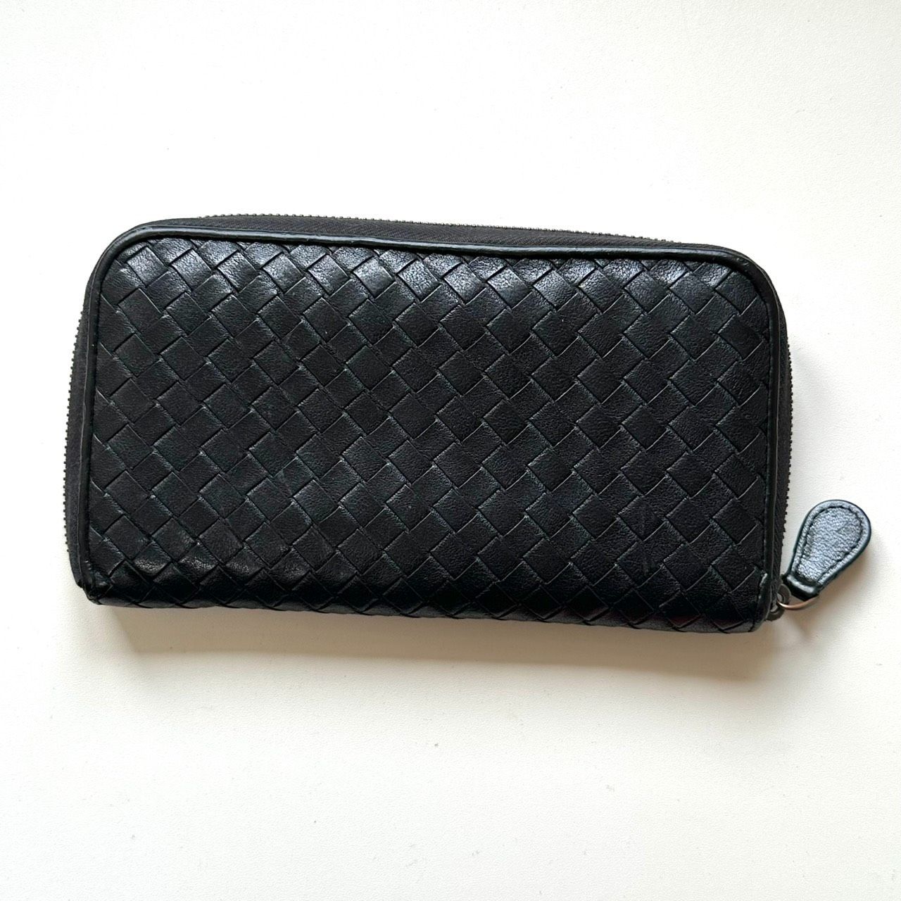 ボッテガヴェネタ　BOTTEGA VENETA 長財布　イントレチャート　ブラック