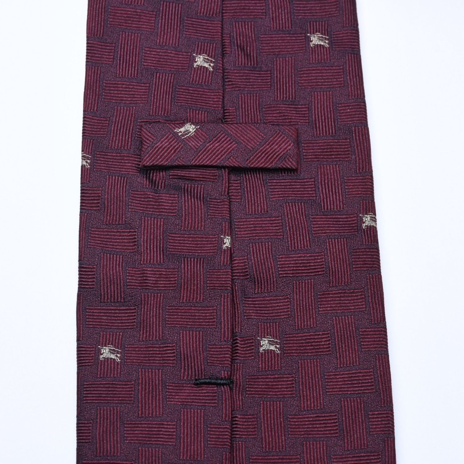 新品同様品 BURBERRY バーバリー ネクタイ ブランドロゴ入り