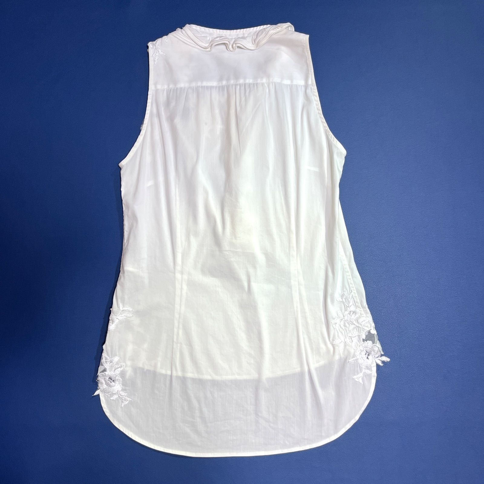 kS34 ERMANNO SCERVINO ブラウス アシンメトリー レース 刺繍