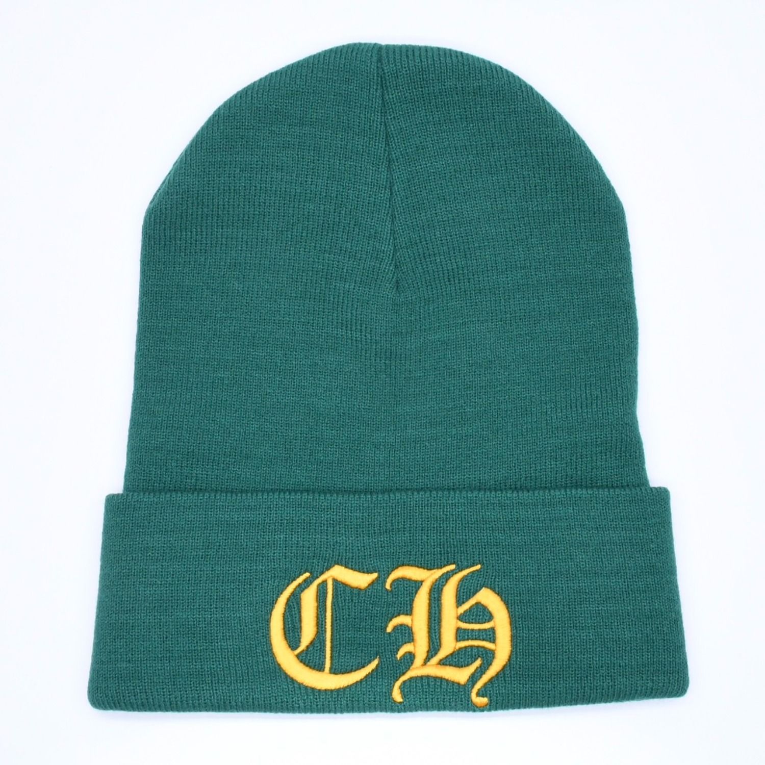 新品未使用 CHROME HEARTS クロムハーツ ACRYL WATCH CAP アクリルワッチキャップ ビーニー ONE SIZE 22cm CH刺繍 中古 4a005514