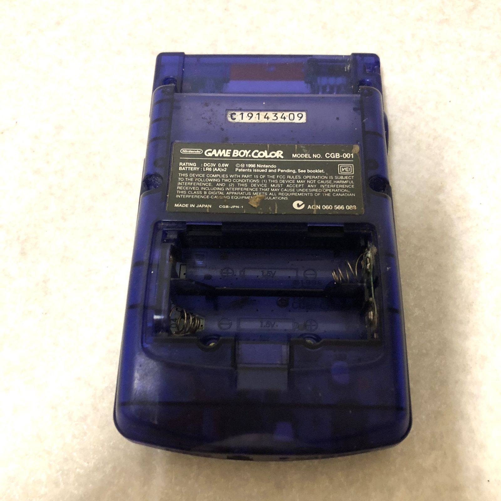 D866 ゲームボーイ 本体 CGB-001 青 ジャンク 266157968 - メルカリ