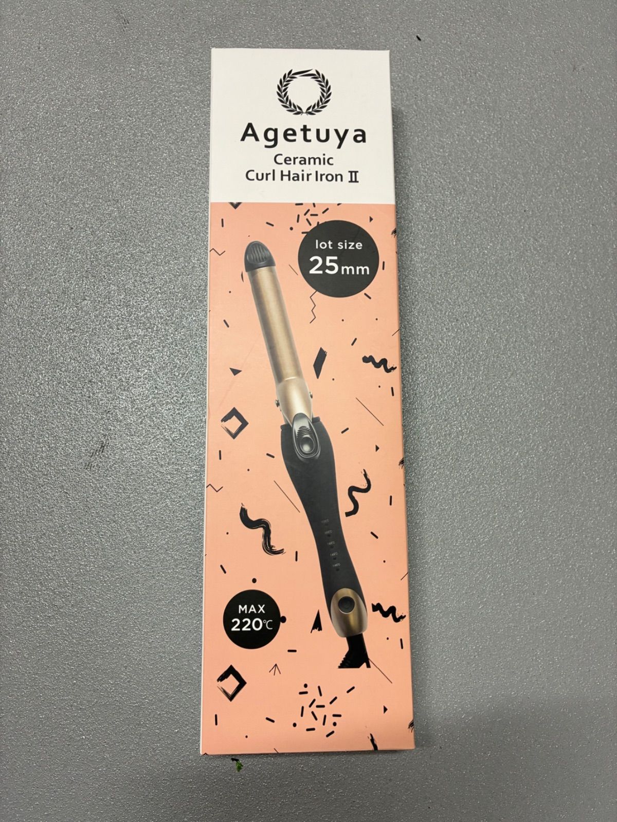 アゲツヤ セラミックカールヘアアイロン2 32mm 【AG-9002-32