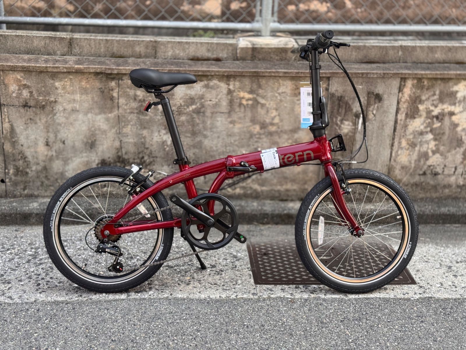 決算セール！Tern LINK A7 折りたたみ自転車 カスタム車 シュワルベ20×2.00 リングロック キャリアブロック付