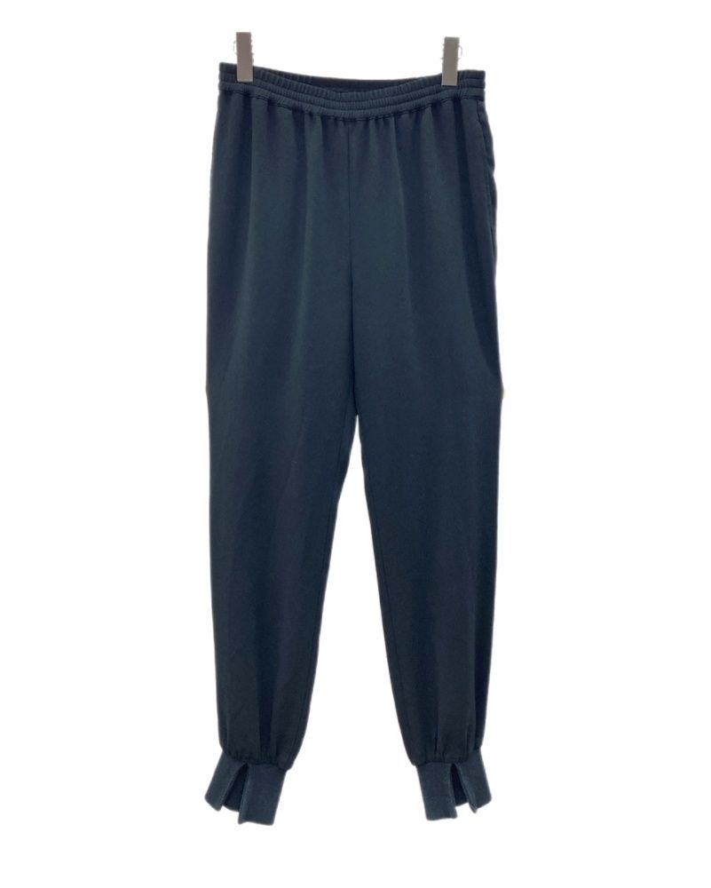 アパルトモン L'Appartement Col Pierrot Rib Pants コル ピエロ リブパンツ スリット ラクラス 日本製 BLACK 黒 サイズ38 21-030-570-0020-1-0 ボトムスその他 無地 ブラック 104LB-119