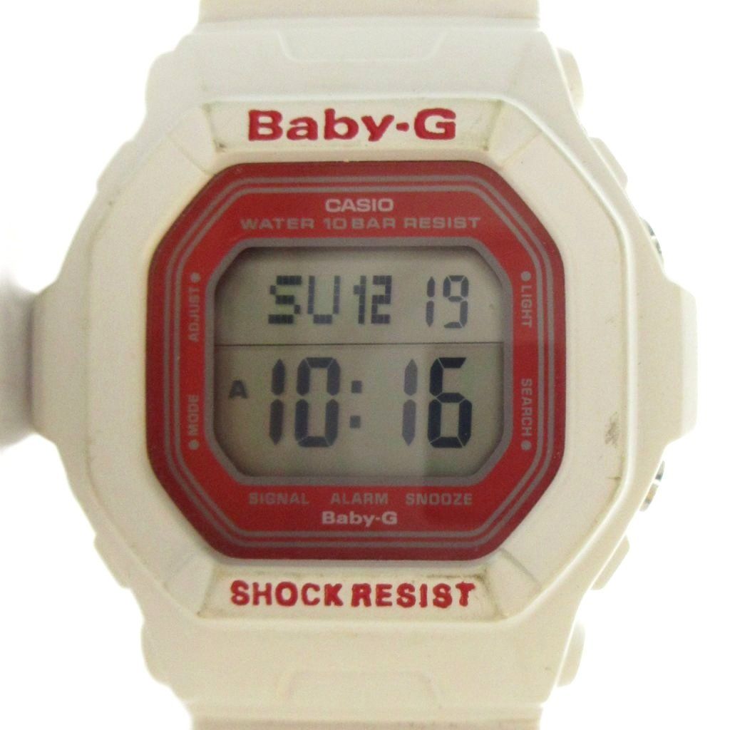 カシオ CASIO Baby-G BG-5600BK 腕時計 ウォッチ クォーツ デジタル カレンダー付き 白 ホワイト GY18 /MQ