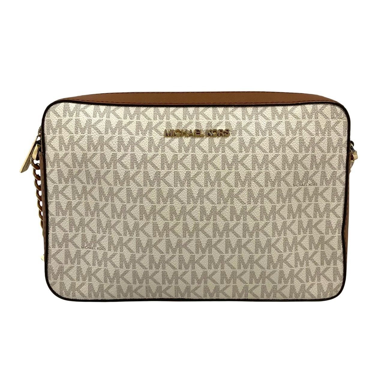 MICHAEL KORS】MKロゴ シグネチャー ショルダーバッグ ホワイト/白 
