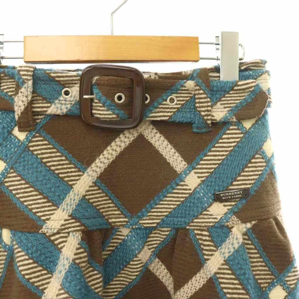 バーバリーブルーレーベル BURBERRY BLUE LABEL フレアスカート ミニ